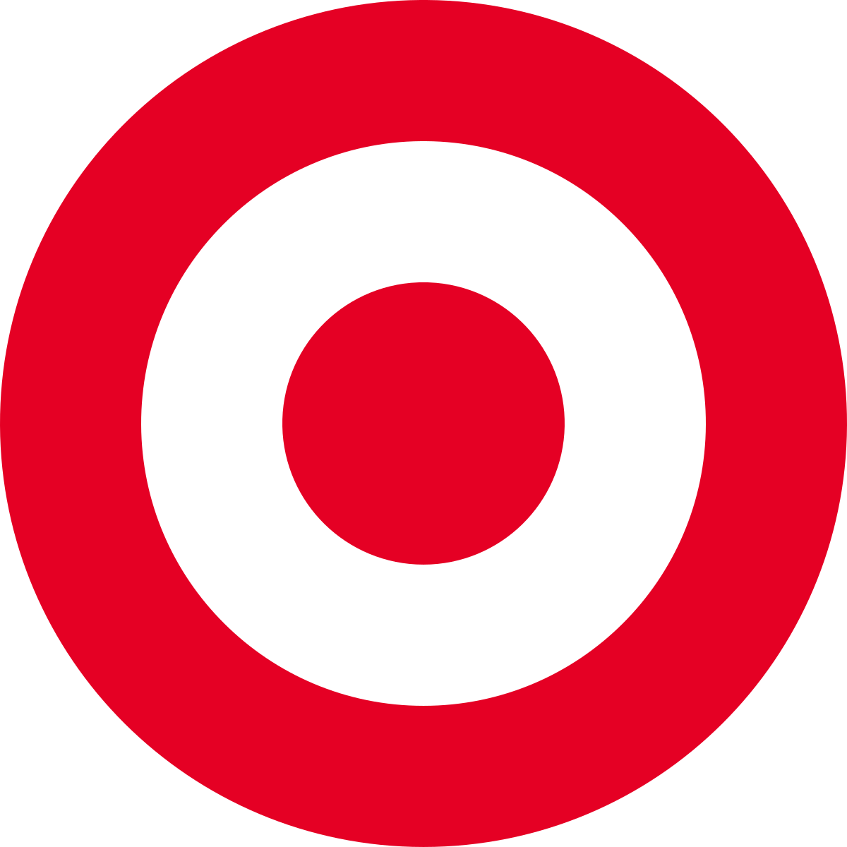 Target logo: red and white blullseye