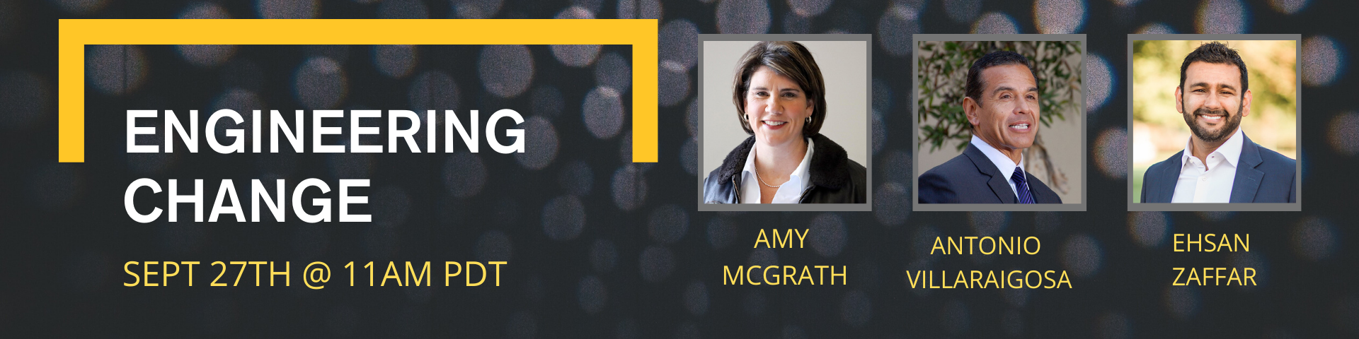 Former Los Angeles Mayor Antonio Villagraigosa will introduce Amy McGrath, and then Ehsan Zaffar with speak with Amy about the challenges and opportunities facing women in public service.