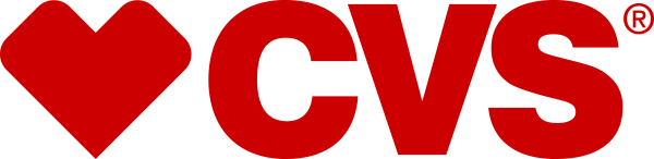 CVS logo in red with heart on the left